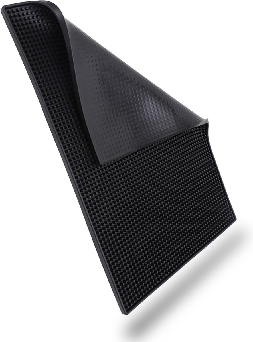 AerendÂ® Multifunktions-Tropfmatte - Gastro-Barmatte - Camper Geschirrspül- & Arbeitsplattenmatte - Schwarzer Gummi-Anti-Rutsch - 30x45 CM