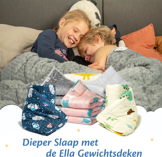 Ella Weighted Blanket Child 2.4kg - OEKO-TEX Baumwoll-Beschwerungsdecke 90 x 120cm - Weighted Blanket Dots