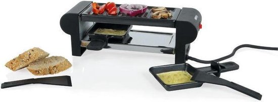 Boska Raclette Mini 220V - zum Schmelzen und Grillen - 2 Personen - Schwarz