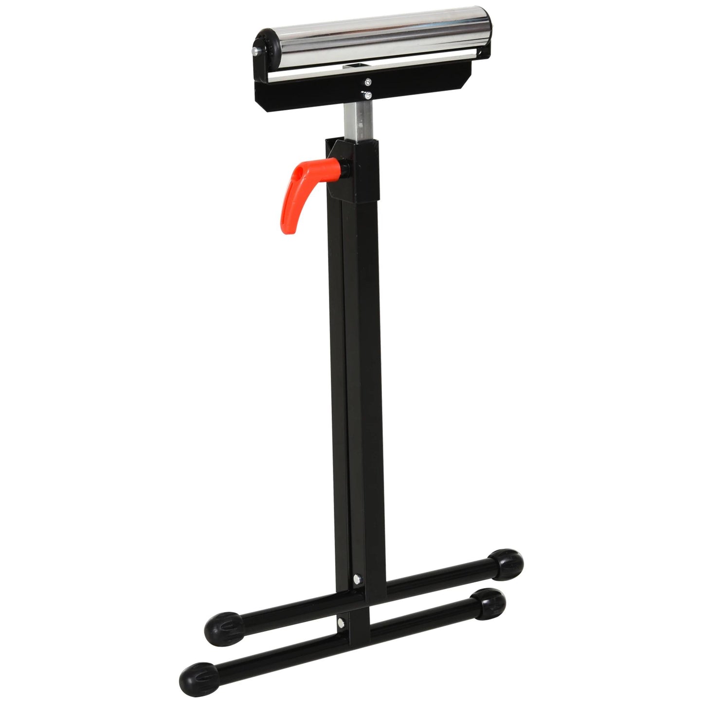 Homcom Rollbock mit verstellbarer Rolle – 44 x 50 x 68–110 cm – Schwarz/Silber