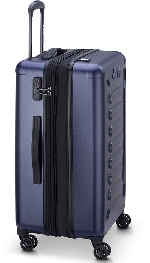 Delsey JH004C 68 cm erweiterbarer Reisekoffer – Blau