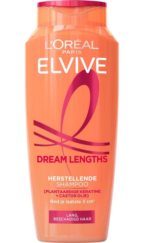 L'Oréal Paris Elvive Dream Lengths Shampoo - Für langes, geschädigtes Haar - Regenerierendes Shampoo - 250 ml