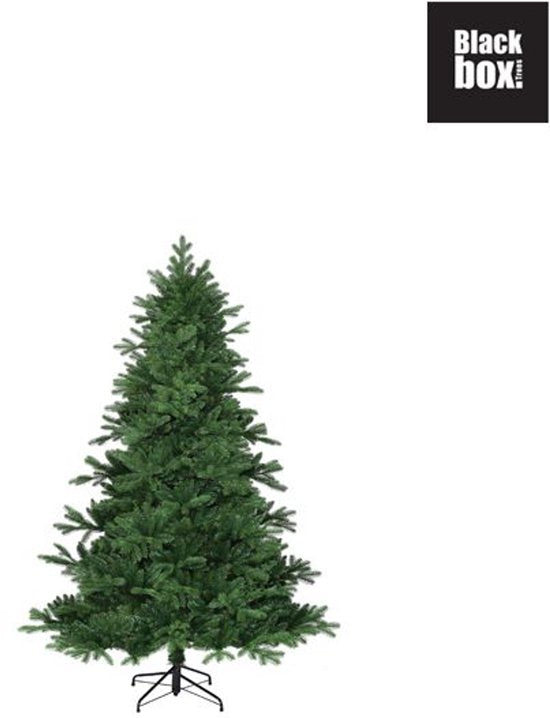 Black Box Trees Brampton Kunststoff-Weihnachtsbaum mit PVC- und PE-Nadeln – Kunstbaum mit Scharnierkonstruktion und 684 Zweigen – Weihnachtsdekoration für den Innenbereich – H 120 x Ø 91 cm – Grün