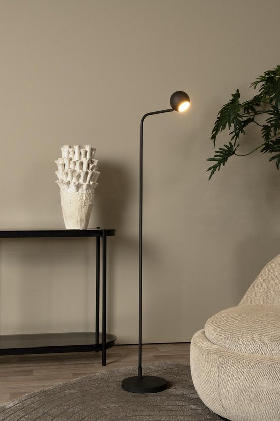 Lucide COMET – Wiederaufladbare Stehlampe – Akku/Batterie – LED mit 3-stufiger Dimmung – 1 × 3 W, 2700 K – Schwarz