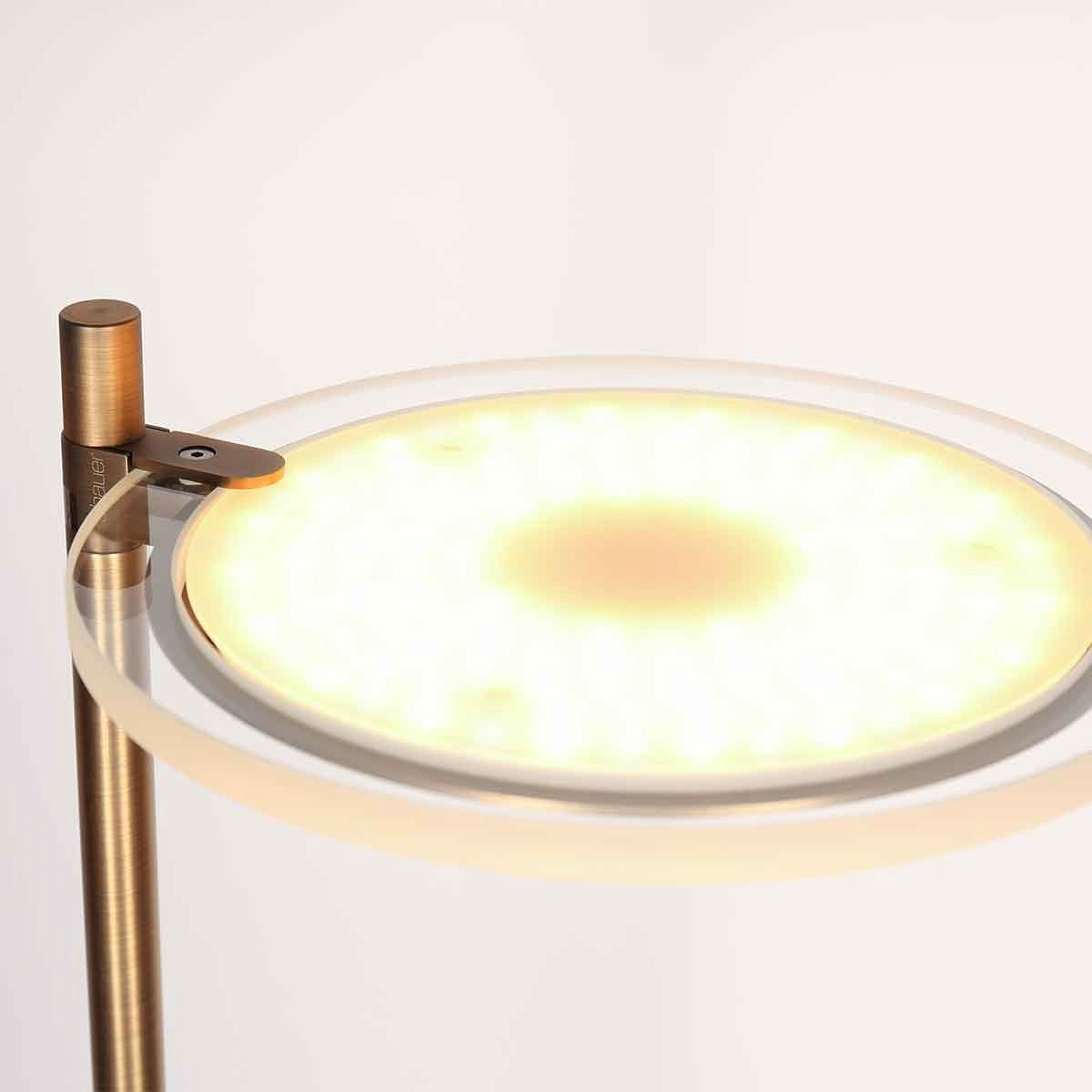 Steinhauer Turound Stehleuchte - Dimmbares Uplight & Lesearm - Stilvolle Bronze - Metalldesign