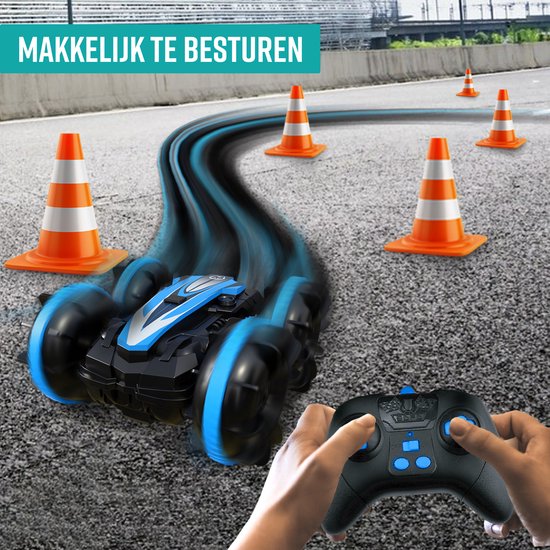 NAPI Controlled Car All-Terrain - RC Car mit 2 Batterien - Wasserdicht - Spielzeugautos Jungen - Outdoor-Spielzeug - Rennwagen/Boot Land & Wasser - 1,5h Spaß - Radiographisch - Aqua-Land Racer