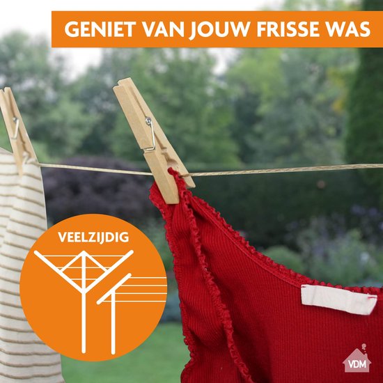 LaundrySpecialist Wäscheleine – Wäscheleinenfaden – Wäscheleinenfaden mit Stahlkern – 35 Meter mit Stahlkern – Gelb