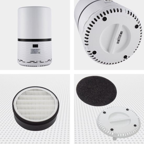 Auronic Luftreiniger - Luftreiniger mit HEPA-Filter - Entfernt 99,97% - 25W - 3 Stufen - Weiß