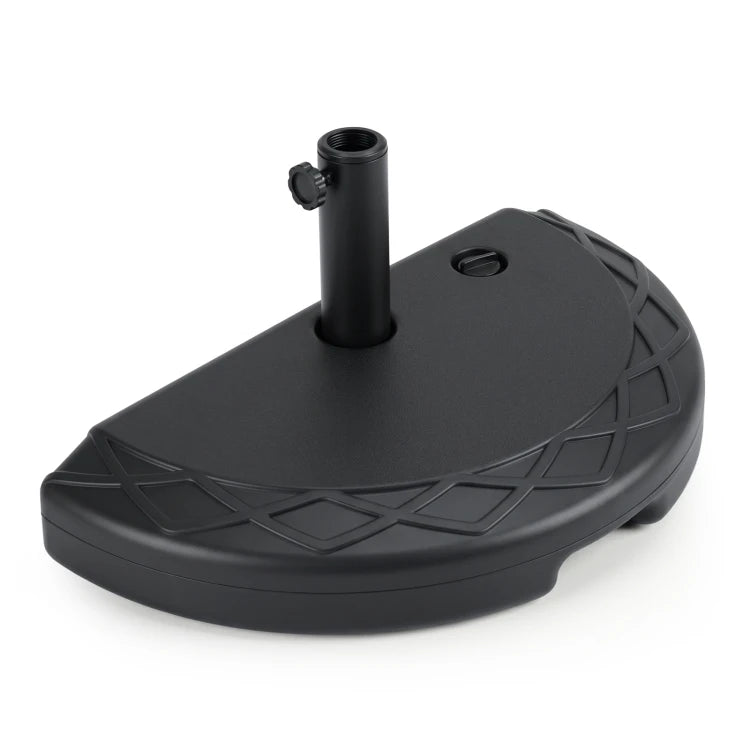 Coast Halbkreisförmiger Sonnenschirmständer – Befüllbar mit Wasser/Sand – Adapter 38/48 mm – Artikel 11380