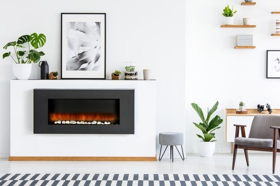 alpina Elektro-Ambiente-Kamin mit Feuereffekt - Wandverkleidung - 1800-2000 Watt - Fernbedienung