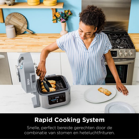 Ninja Speedi Rapid Cooker und Heißluftfritteuse – Multikocher – 10 Kochfunktionen – 5,7 Liter – ON400EU