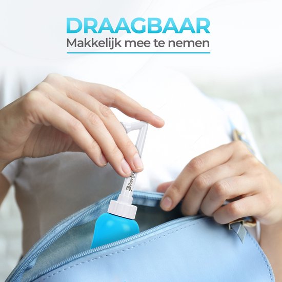 PurelyGoods® Peri Bottle - Portable Bidet - Vaginal Dusche - Perineum - Schwangerschaft - Postpartum Spülen Flasche - 450ML - Blau