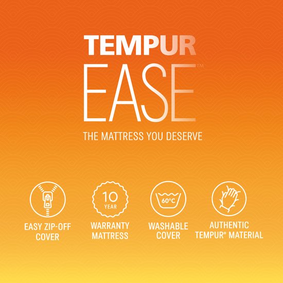 EASE™ by TEMPUR® Matratze - Hergestellt aus TEMPUR® Material - 18 cm dick - Memory Foam Matratze - Mittlerer Härtegrad - 160x200x18cm