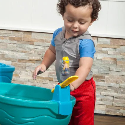 Step2 Spill & Splash Seaway Wassertisch – 109,9 × 63,5 × 57,2 cm – Mit Sonnenschirm