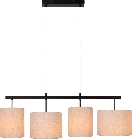 Lucide MAYA – Hängeleuchte – 4xE27 – Beige – Japandi