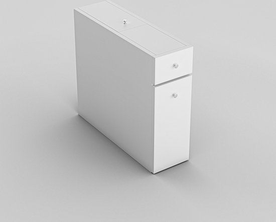 Asir Badezimmerschrank - Weiß - 20 x 55 x 60 cm