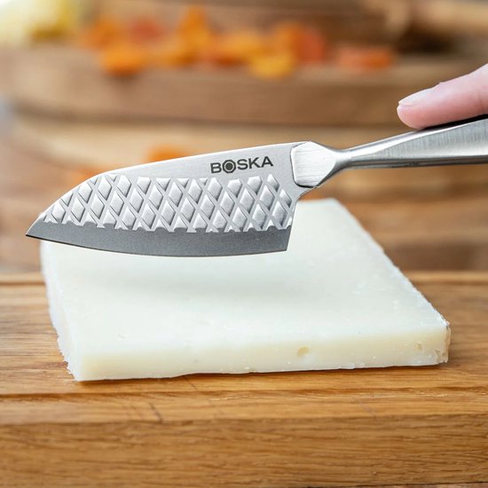 Boska Käsemesser Hart Monaco+ Nr.9 - Käsemesser Hartkäse - Käsemesser alter Käse - Preisträger - Edelstahl - Spülmaschinenfestes Käsemesser - Küchenutensilien - Küchenzubehör - 10 Jahre Garantie