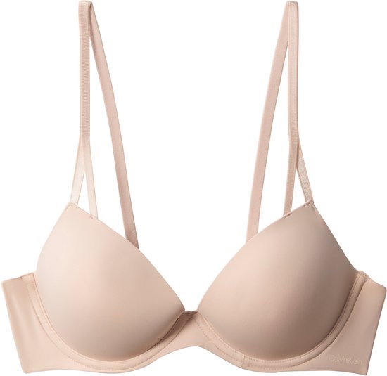 Calvin Klein Damen Seductive Comfort Push-up-T-Shirt-BH – T-Shirt-BH – beige