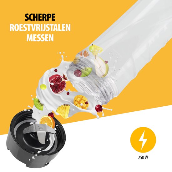 Tristar Mixer 250 W – BL-4485 – 0,5 l – Mixer für unterwegs – Schwarz