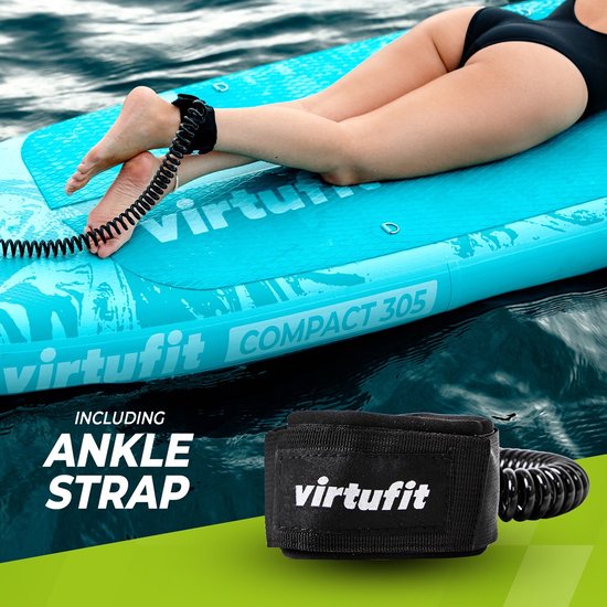 VirtuFit Supboard Ocean 275 - Sand Beige - Stand Up Paddle Board - Supboard Inflatable - Für Anfänger und Fortgeschrittene - Verstellbares Paddel - Max. 180 kg