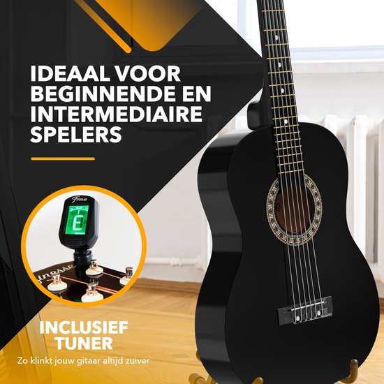 Finesse Akustikgitarre - Starter Set - Nylonsaiten - Klassische Gitarre - Gitarre Kinder & Erwachsene