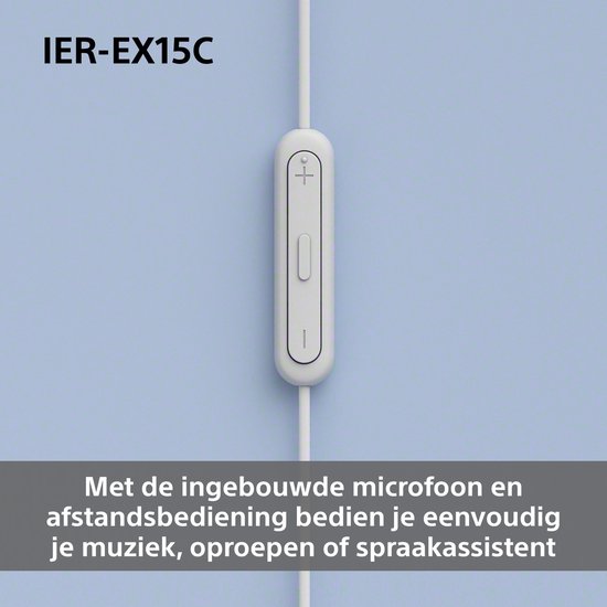 Sony IER-EX15C – In-Ear-Kopfhörer mit USB-C-Anschluss und Mikrofon – Blau