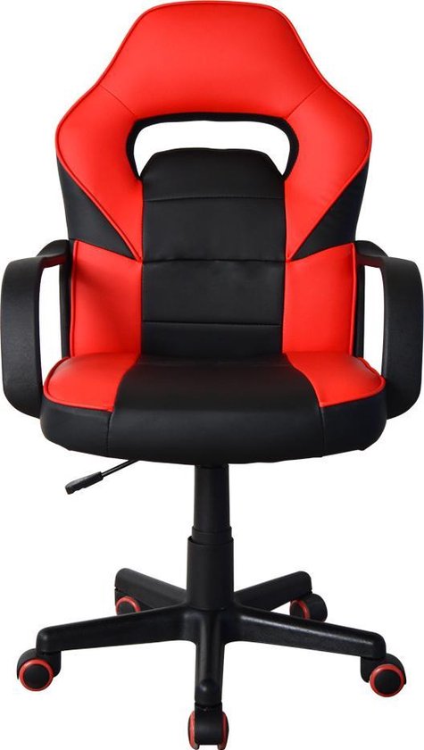 Spielstuhl Thomas junior - Bürostuhl Gaming Style - höhenverstellbar - rot schwarz
