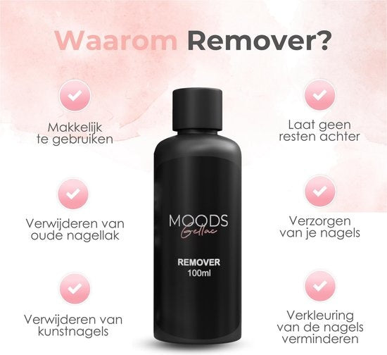 Moods Gellac Remover - Gelpoliermittel-Entferner - 100 ml