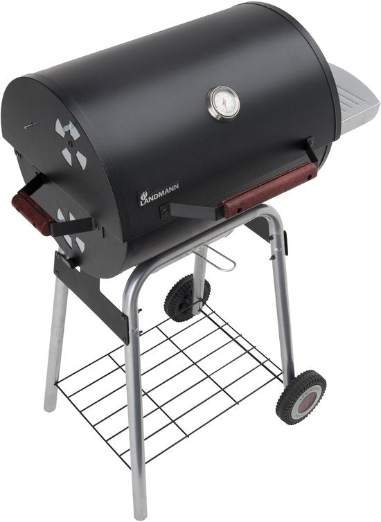 Landmann Black Taurus 440 Holzkohlegrill – Robustes Design – Große Grillfläche