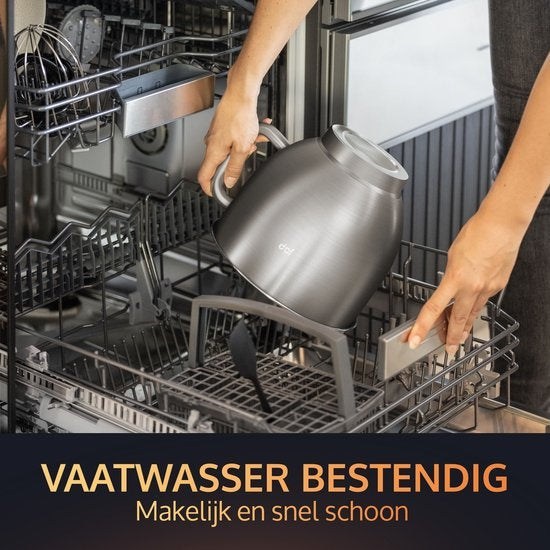 JAP Appliances Mastermix - Küchenmaschine (1000 W) - Küchenroboter mit 6 Geschwindigkeitsstufen und Pulsfunktion - Mixer mit 5,7-Liter-Mixtopf - Inklusive Topftrockner - Schwarz mattiert