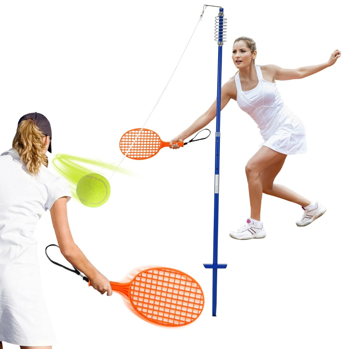 Coast Portable Tetherball Set 3-stufig höhenverstellbare Kugel Twistball Set