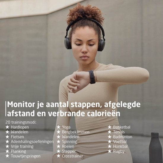 BREND Smartwatch für Frauen und Männer - Schrittzähler, Blutdruckmesser und Herzfrequenzmesser - Sportuhr - wasserdicht - blau