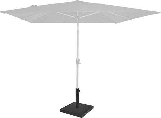 VONROC Sonnenschirmfuß Rosolina - Sonnenschirmfuß aus Metall mit Betonfüllung - 45x45cm - 26 kg - Für Stockschirme