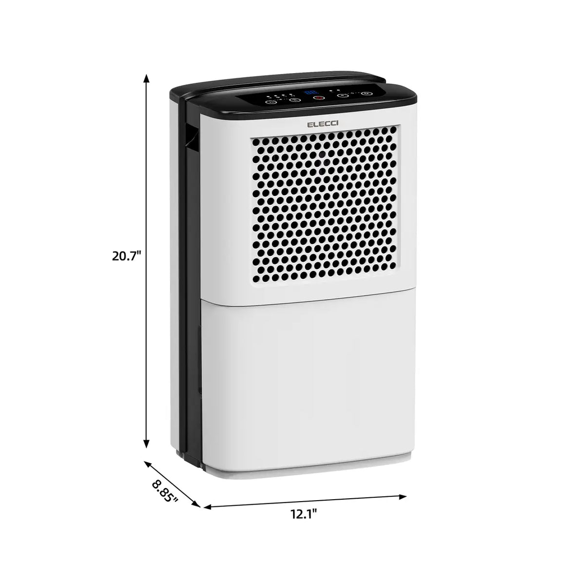 ELECCI Luftentfeuchter 12 l/Tag – 3,8 l Wassertank – R290