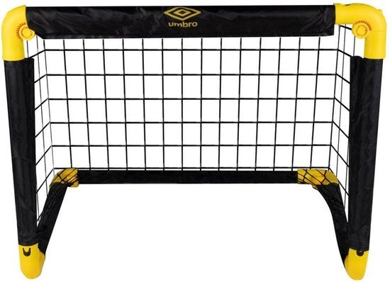 Umbro Fußballtor - faltbares Fußballtor - 50 x 44 x 44cm - Schwarz/Gelb