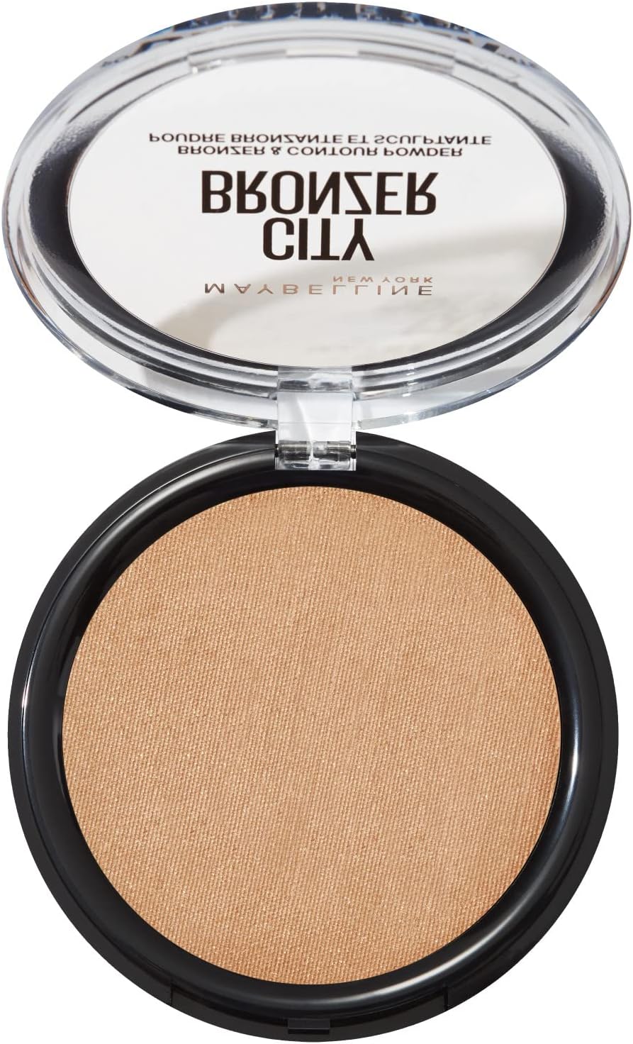 Maybelline City Bronzer Bronzingpuder – 200 Medium Cool – 8 g – Mattes Finish mit Kakaobutter – 7,4 x 7,4 x 1,3 cm