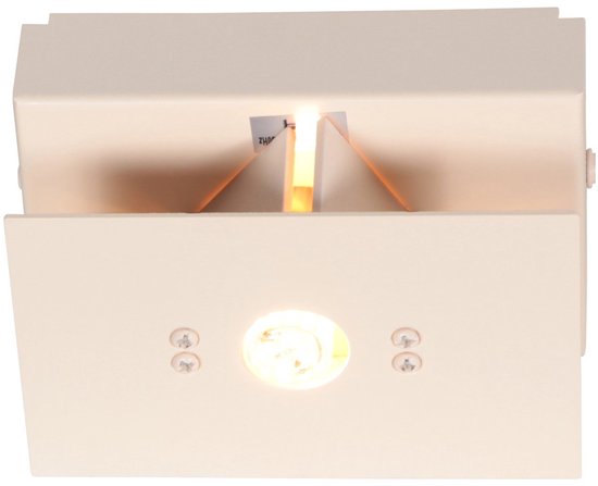 Wandleuchte Muro 3365CR – cremefarben, modernes Design, 13 × 7,5 × 9 cm, Steinhauer, ideal für kleinere Räume und dimmbar mit G9-Fassung