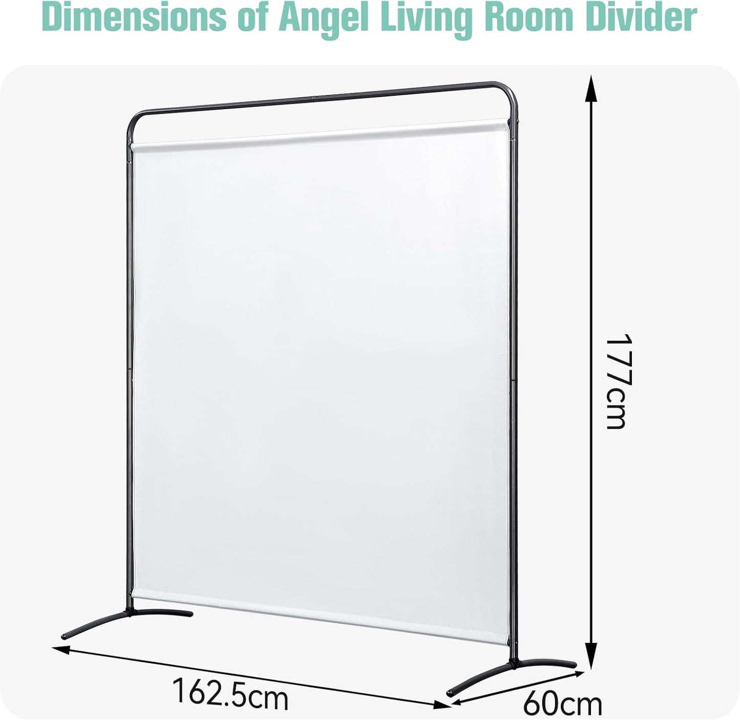 Angel Living Faltwand - 1 Panel - 162 x 174 cm - Weiß