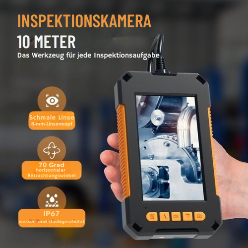 Strex - Inspektionskamera/ Endoskop - 10m Kabel - wasserdicht - LED-Beleuchtung - Schwarz