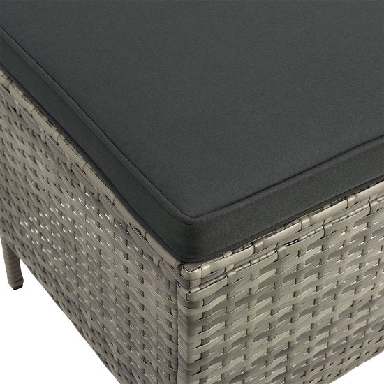 Sitzgarnitur aus Polyrotan - Manacor - Grau