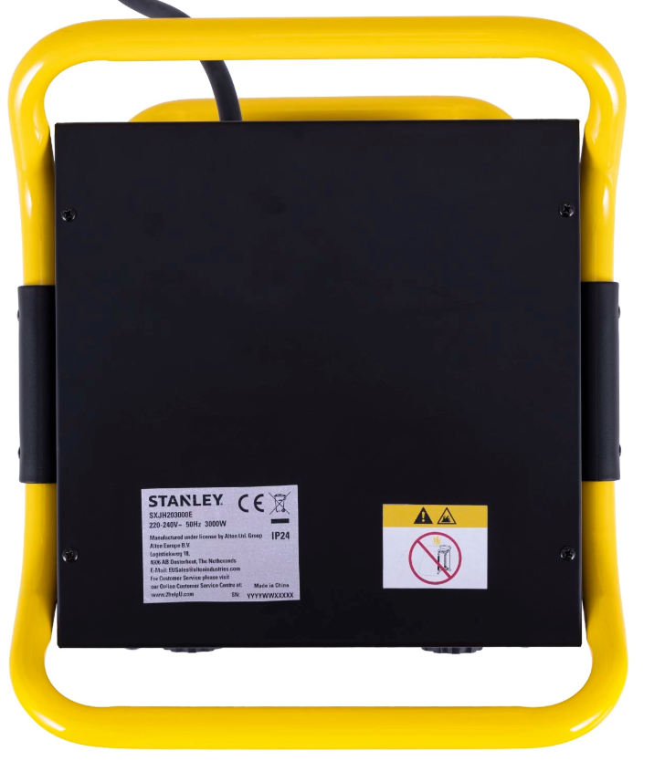 Stanley Workshop-Heizung 3000 W - 45 x 30 x 20 cm - leistungsstark und kompakt