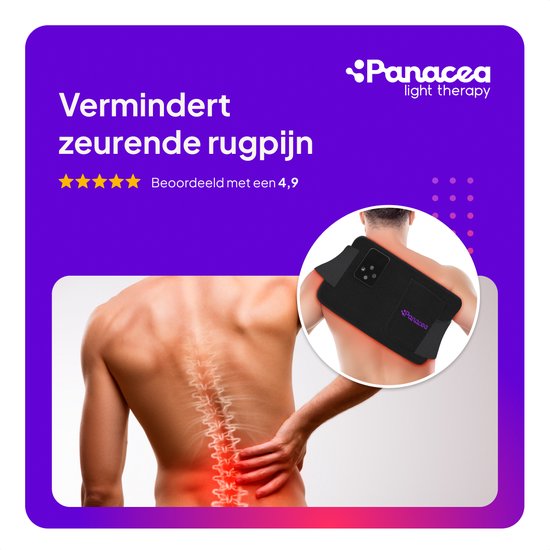 TheraFlex Infrarotlampe Infrarotgürtel Rückenband Rotlichttherapie - Muskeln & Gelenke - Schmerzen im unteren Rücken