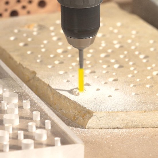 Hammersmith Drill Bit Pro – Universal-Bohrerset für Metall, Stein, Holz und mehr – Sechskant-Bohrerset aus Titanlegierung – 16 Bohrer im Koffer + 4 linksschneidende Bohrer + 1 Schleifscheibe