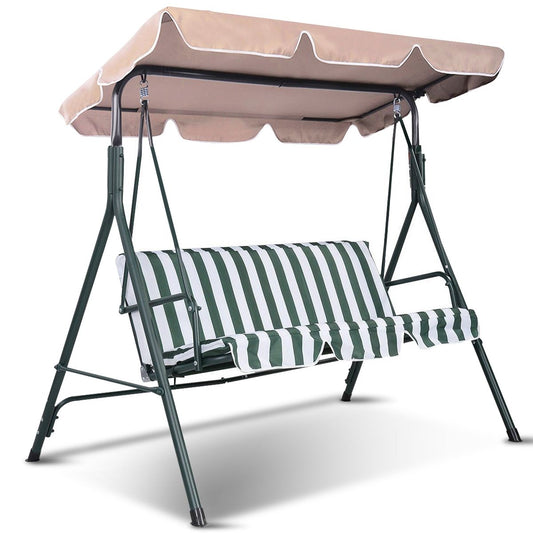 Coast Swing Vordach Ersatztuch 191x132 cm Beige - Wasserdichtes Polyesterdach für Gartenschaukel