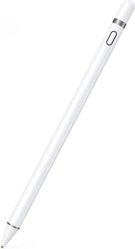 Tikkens Stylus Pen 2 in 1 Active Pencil - Für Tablet, Ipad, Android und Apple Phones - Weiß