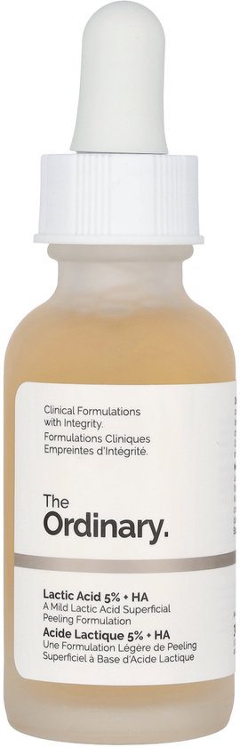 The Ordinary Lactic Acid 5 % + HA 2 % – Gesichtspeeling-Serum für empfindliche Haut