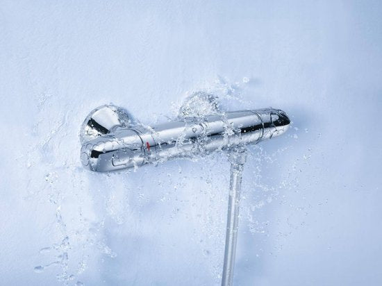 GROHE Grohtherm 1000 New Thermostat-Brausebatterie - 15cm - mit Kupplungen - EcoJoyÂ® - CoolTouch - Chrom - 34143003