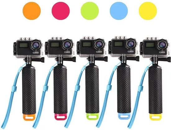 GarpexÂ¬Ã† Floating Handgrip Floater - Universal Bobber - Zubehör geeignet für alle Action-Kameras - Gelb
