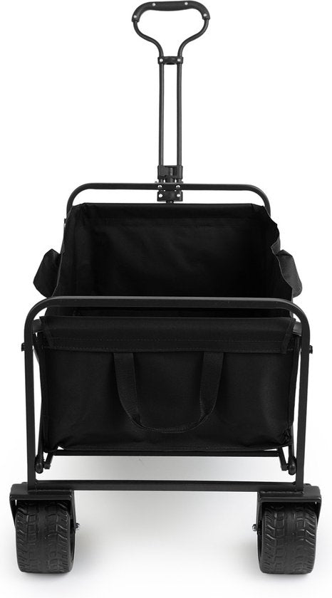 909 Outdoor-Wagen - faltbar - Tragfähigkeit 80 KG - 100x57x99cm - Schwarz