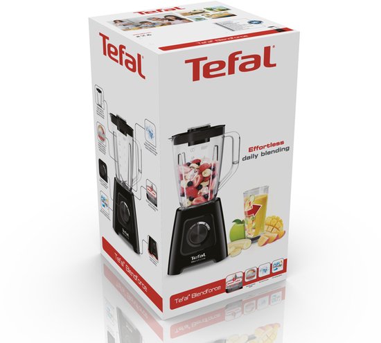 Tefal BlendForce II BL4208 – Mixer – 1,25 l – 600 W – Smoothie-Mixer – Pulsfunktion